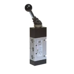 Útszelep mech. 5/2  G1/4 reteszelt